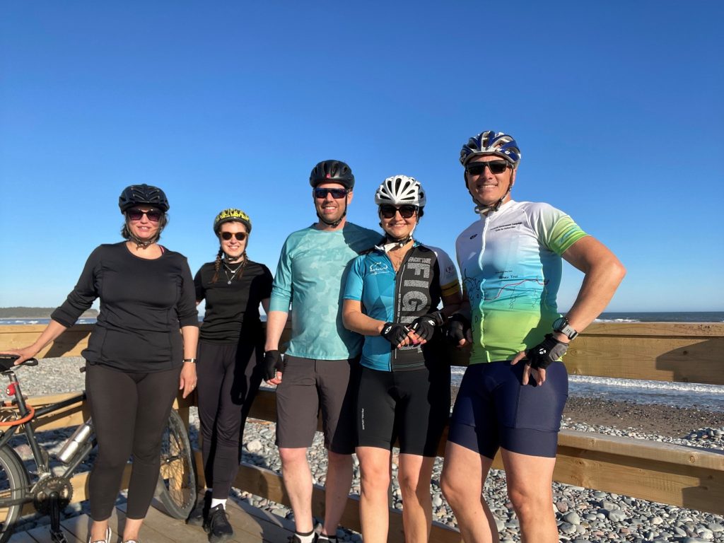 Employees of the Province of Nova Scotia cycled in support of United Way
