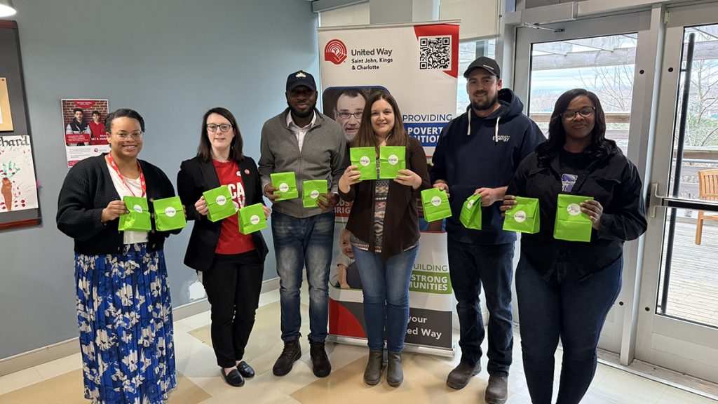 The team at Saint John Energy put together healthy snack kits to deliver to Sistema students on their United Way Seeing Is Believing tour.