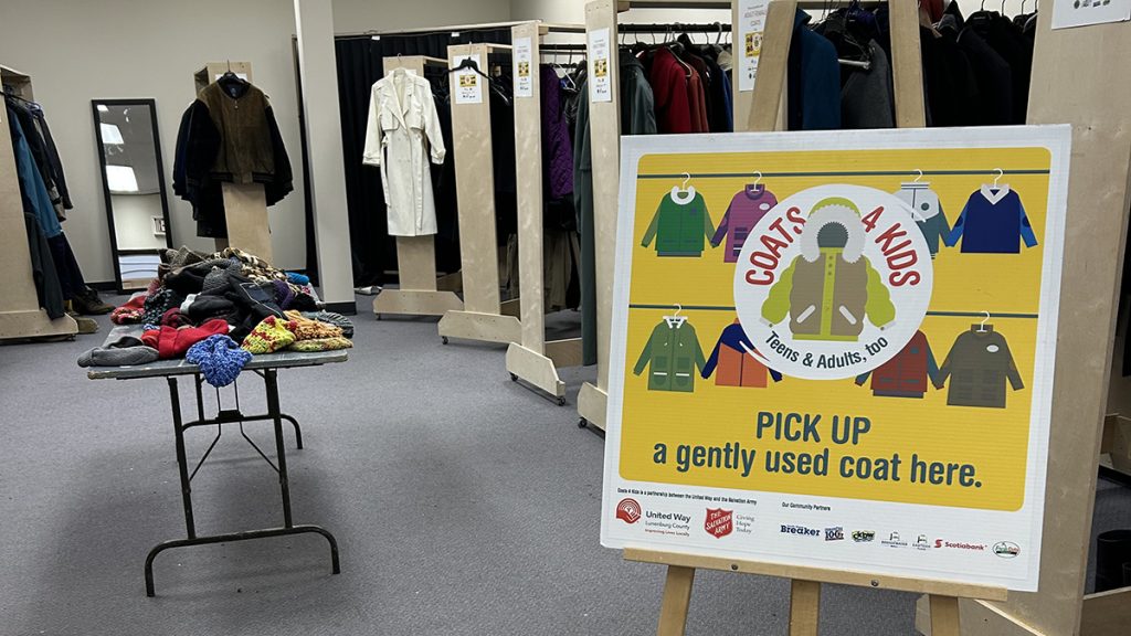 The storefront for Coats for Kids, Teens and Adults too