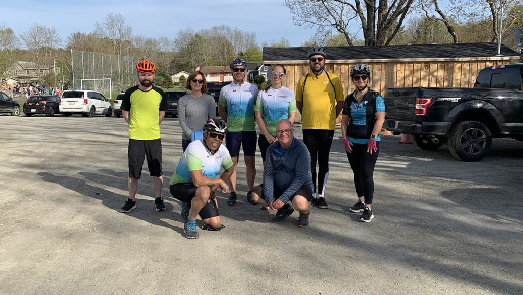 Thanks to employees of the Province of Nova Scotia who cycled to raise money for the community.