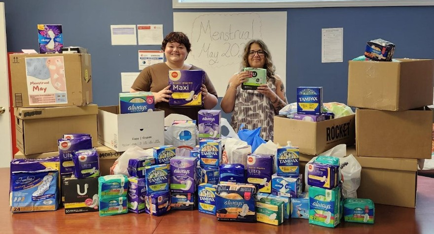 Central NB collected and distributed 5550 menstrual products during Menstrual May 2024